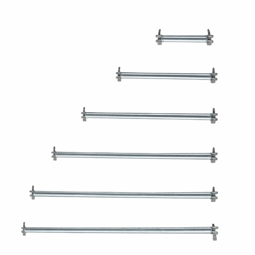 Galvanized steel scaffolding crossbars in order